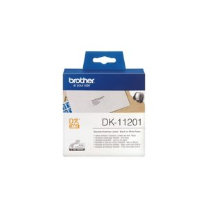 brother etiqueta precortada papel 29x90mm 400 etiquetas ql /500/550/650td