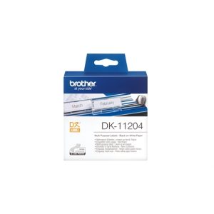 brother etiqueta precortada blanca papel 17x54mm 400 etiquetas ql /500/550/650td