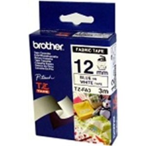 brother cinta rotuladora especiales textil/azul 3m 12mm