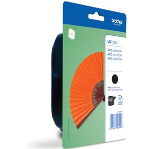 brother cartucho negro 2.400 pÁginas dcpj/132w/152w/552dw/752dw mfcj/470dw/650dw/870dw