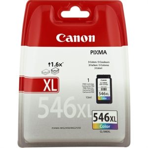 canon cartucho color cl546xl 13ml 300 pÁginas blister+alarma acÚstico magnÉtica pixma/mg2450/mg2550