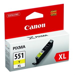 canon cartucho amarillo cli551xl 22ml mg/5450/6350 ip/7250