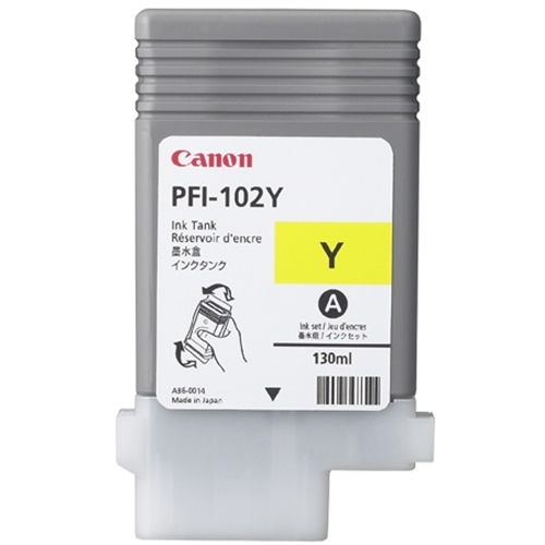 canon cartucho amarillo pfi102y 130ml lp/17/24 ipf/500/600/700/710/610/605/720/755 canon cartucho amarillo pfi102y 130ml lp/17/24 ipf/500/600/700/710/610/605/720/755