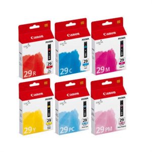 canon cartucho rainbow pack pgi29 pack 6 pixma/pro 1