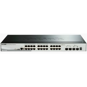 d link smartpro dgs 1510 28x conmutador l3 gestionado 24 x 10/100/1000 + 4 x 10 gigabit sfp+ sobremesa, montaje en rack
