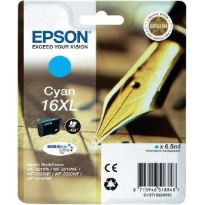 epson cartucho cian 16xl 450 pag. wf 2010w/2510wf/2520nf/2530wf/2540wf