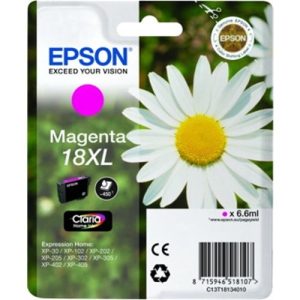 epson cartucho magenta 18xl claria home pack 1 expression home xp /102/205/305/405