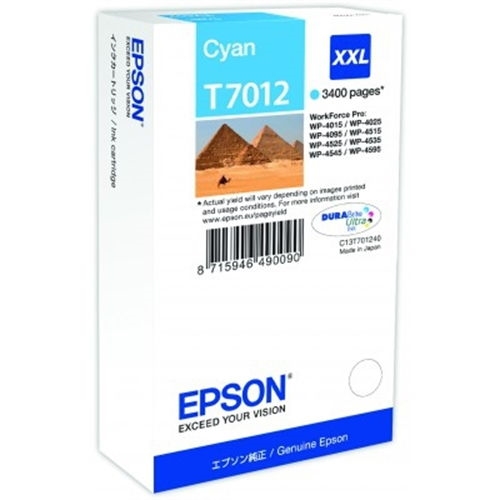 epson cartucho cian xxl 3.400 pag. workforce pro/wp4000 serie/wp4500 serie/4525dnf/4015dn epson cartucho cian xxl 3.400 pag. workforce pro/wp4000 serie/wp4500 serie/4525dnf/4015dn