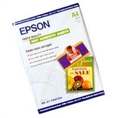 epson papel inkjet autoadhesive a4 167gr 10 hojas