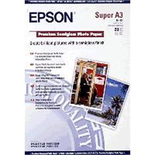 epson papel inkjet fotografico premium semiglossy a3+ 20 hojas