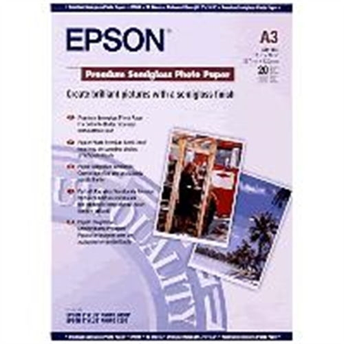 epson papel inkjet fotografico premium semiglossy a3 20 hojas