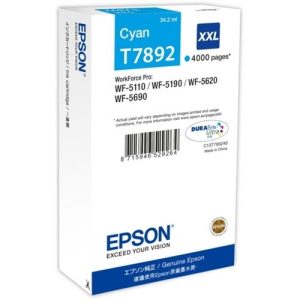 epson cartucho cian xxl 4000 paginas workforce pro wf 5xxx series
