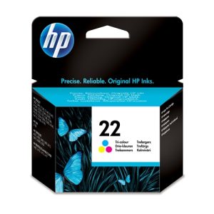 hp cartucho tricolor nº22 5ml 165 pag. deskjet/350/380/2180/2460/3910/3920/3940/4100/4180 deskjet d/1311/1320/1330/1341/1360/1368/1430/1461/2360/2400 deskjet f/300/370 psc series/1400 officejet/4315
