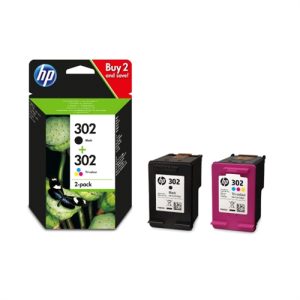 hp cartucho hewlett packard com pack 302 negro y tricolor