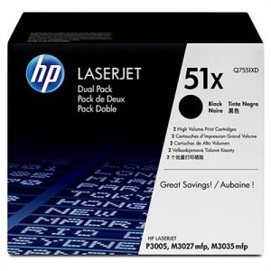hp toner negro 13.000 pag. pack 2 laserjet p/3005/3005d/3005dn/3005n/3005x laserjet m/3027/3027x/3035/3035xs