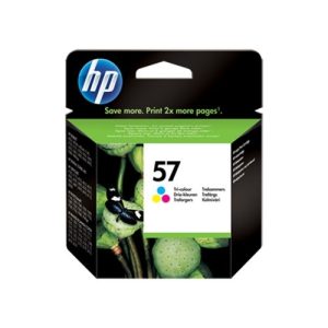 hp cartucho tricolor nº57 17ml 400 pag. deskjet/450/5150/5550/5600/5650/5152/7150/5655/5800/5850/9650/9670/9650/9680/9680sp/5652/108 f/4100/4180/7760/7260/7660/7550/9000 photosmart/145/245/7200/100