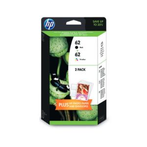 hp pack 2 cartuchos nº62 negro/tricolor