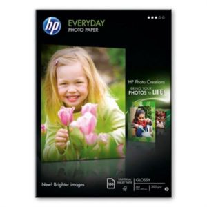 hp papel inkjet 200gr 100 hojas pack 1 a4 fotografico semisatinado