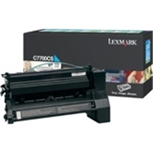lexmark cyan return program print cartridge for c770/c772