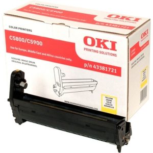 oki tambor c5800 / c5900 / c5550mfp 20.000 pag. amarillo