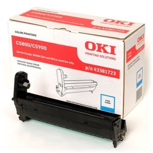 oki tambor c5800 / c5900 / c5550mfp 20.000 pag. cyan