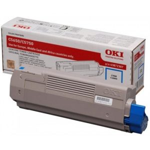 oki toner c5650 / c5750 2.000 pag. cyan