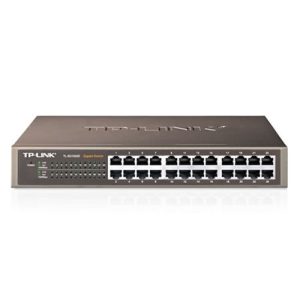 tplink switch 24p 10/100/1000 mbps tl sg1024d rj 45 carcasa metálica 13"