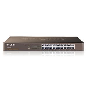tplink switch 24 x 10/100/1000 mbps tl sg1024 rj45 carcasa metálica 1u para rack 19"