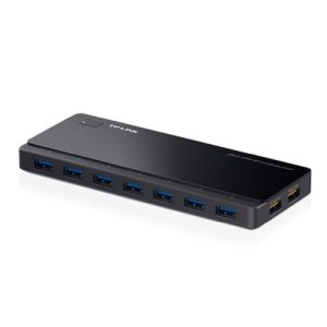 tplink uh720 hub usb 3.0 7 puertos + 2 puertos de carga 2,4a cable 1m alimentador
