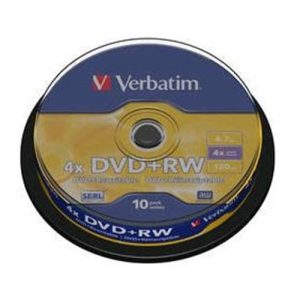 verbatim dvd+rw 4.7gb 4x bobina 10 advanced serl
