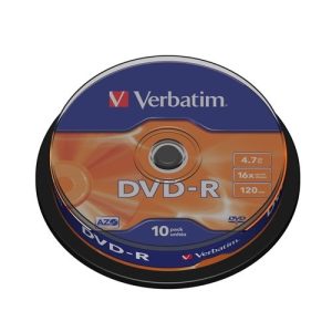 verbatim dvd r 4.7gb 16x bobina 10 advanced azo