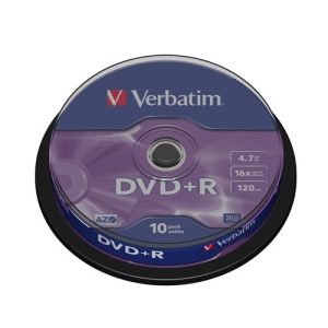 verbatim dvd+r 4.7gb 16x bobina 10 advanced azo