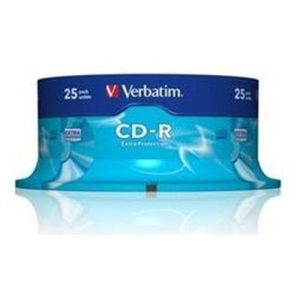 verbatim cd r 700mb 52x bobina 25 datalife
