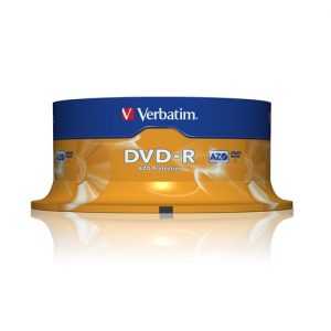 verbatim dvd r 4.7gb 16x bobina 25 advanced azo