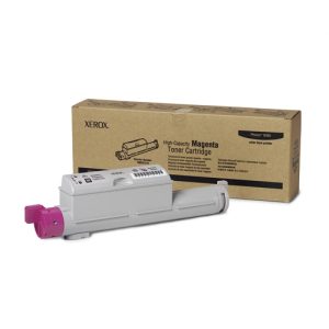 xerox cartucho de tóner magenta de alta capacidad, phaser 6360