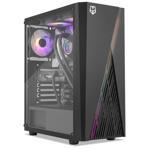 nox hummer frost caja atx lateral transparente cristal templado tira frontal led argb 1 x usb 3.0 2 x usb 2.0 205 x 450 x 389 mm