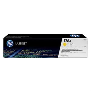 hp toner amarillo 126a 1.000 pag. laserjet pro/100 cp/1025nw/1025/1020/m175
