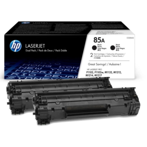 hp toner negro 85 a 1.600 pag. pack 2 laserjet p/1102 laserjet m/1132mfp/1212/1217 hp toner negro 85 a 1.600 pag. pack 2 laserjet p/1102 laserjet m/1132mfp/1212/1217