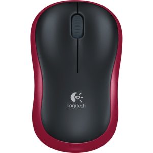 logitech wireless mouse m185 ratón inalámbrico 2.4 ghz receptor inalámbrico usb rojo