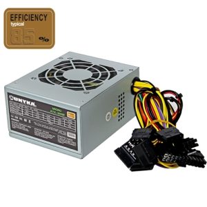 fuente alimentación unykach sfx (formato cuadrado) 300w 85% eficiencia ventilador 8cm 24 pins 2x s ata 1x fdd 2x molex pfc activo protección picos de tensión y cortocircuitos