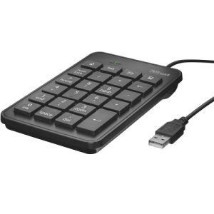 trust teclado númerico xalas 23 teclas 5 multimedia usb