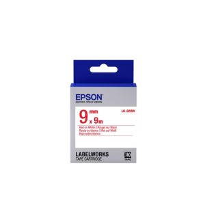 epson cinta estandar lk 3wrn estandar roja/blanca 9/9
