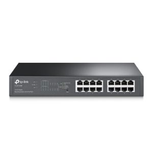 tp link switch tl sg1016pe 16 puertos 10/100/1000 gigabit 8 puertos poe+ gestionable easysmart carcasa metalica