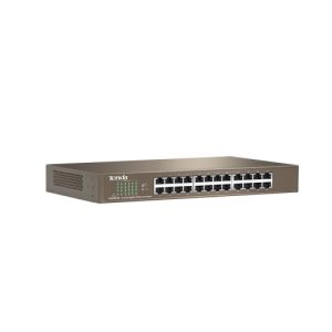 tenda switch teg1024d 24 puertos 10/100/1000 gigabit carcasa metalica montaje en rack