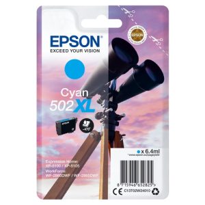epson singlepack cyan 502xl ink epson xp 5100, xp 5105, wf 2860dwf, wf 2865dwf