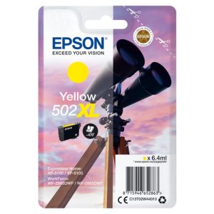 epson singlepack amarillo 502xl ink xp 5100, xp 5105, wf 2860dwf, wf 2865dwf