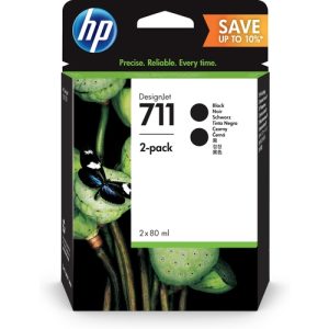 hp multipack 2 cartuchos de tinta cz133a 80 ml p2v31a (711)