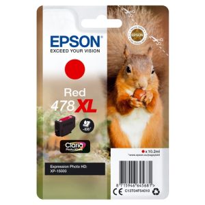 epson cartucho de tinta rojo 10.2ml c13t04f54010 (478xl)