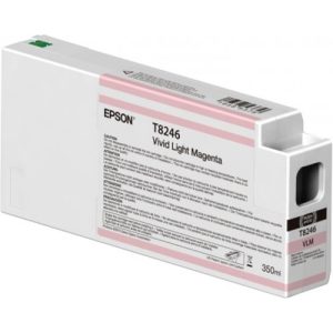 epson cartucho de tinta magenta claro 350 ml c13t824600 (t8246)