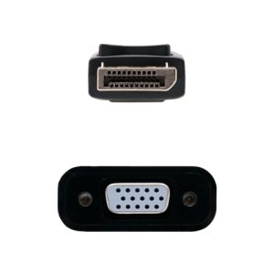 nanocable conversor displayport a svga, displayport /m svga/h, negro, 15 cm